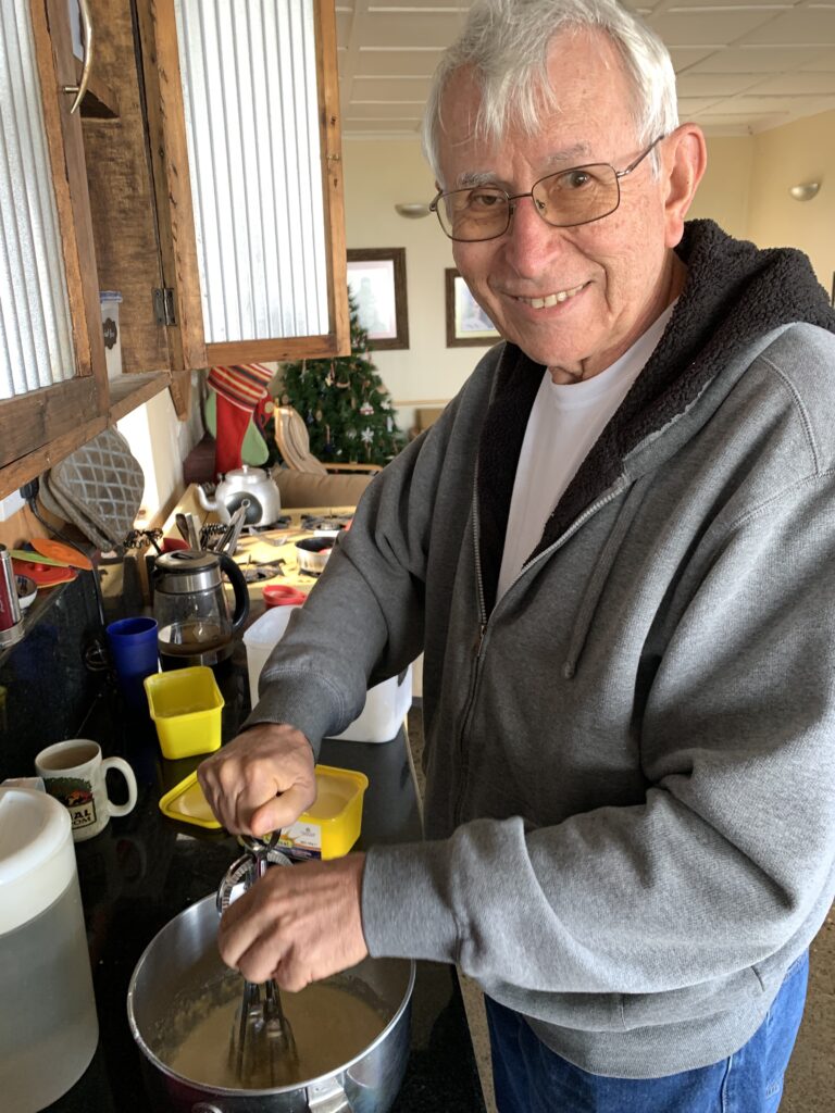 My dad gave me his grandmas hand crank beater.  It comes in handy at Escarpment Cottages as we have power shortages.  Super helpful to make crepes!